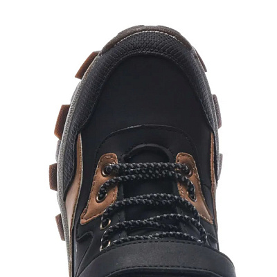 картинка Ботинки INDIGO KIDS арт. 56-0136B черный/коричневый от интернет-магазина Ортимед